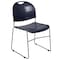 Flash Furniture Navy Plastic Stack Chair RUT-188-NY-GG - alternate 5